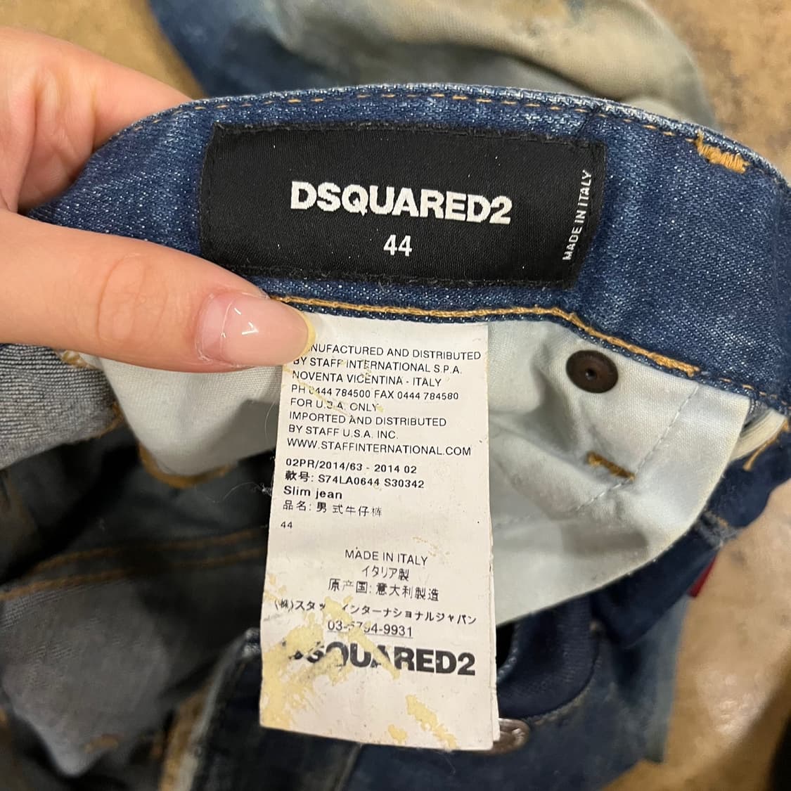[정품/44] 디스퀘어드2 패치 데님 청바지 b17 상품이미지4