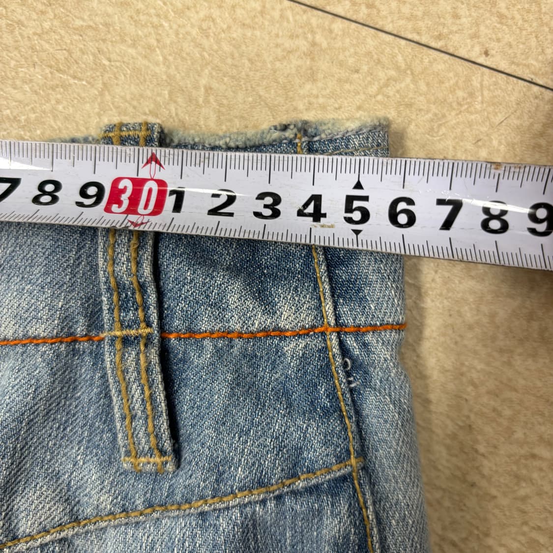 빈티지 워싱 데님 미니스커트 상품이미지6