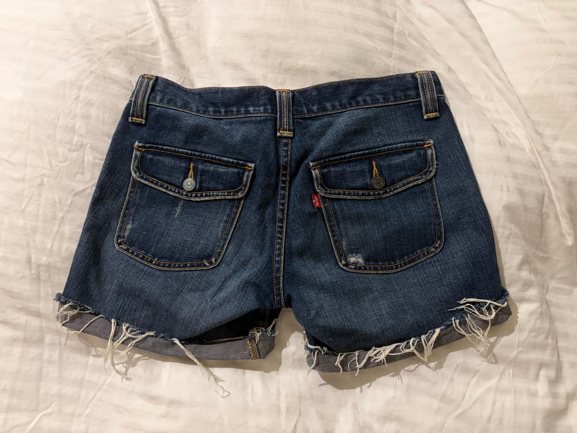 2000s Levi's low slouch 로우라이즈 데님 쇼츠  상품이미지2