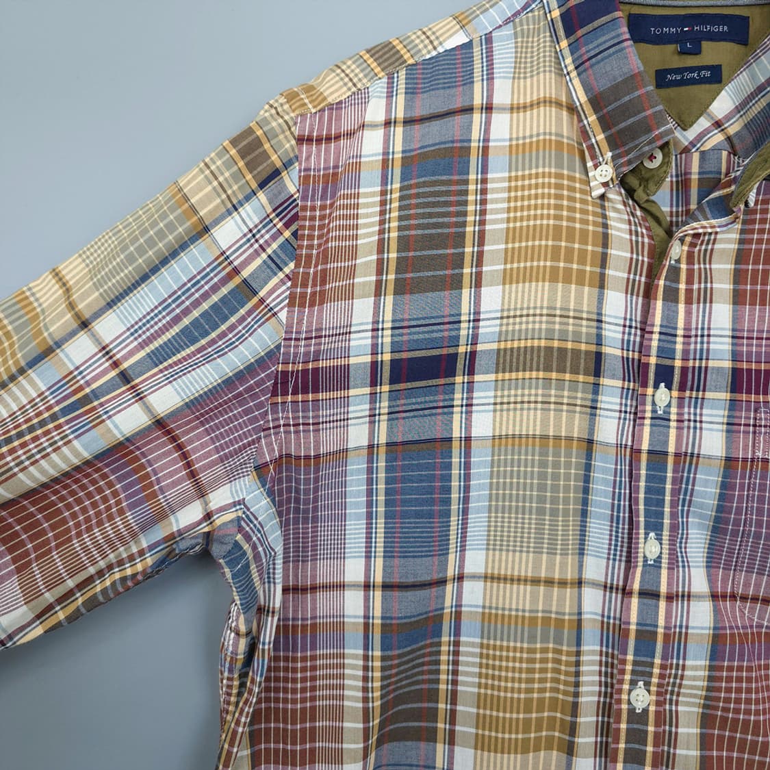 타미힐피거 Tommy Hilfiger 뉴욕핏 체크 셔츠 L 상품이미지5