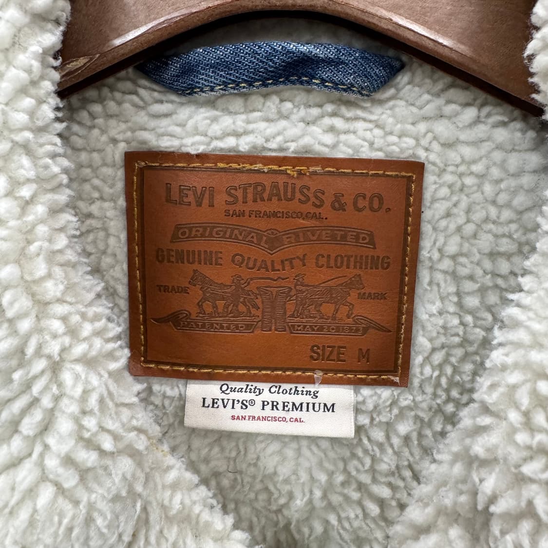 리바이스 타입 1 쉐르파 중청 데님 트러커 자켓 상품이미지6