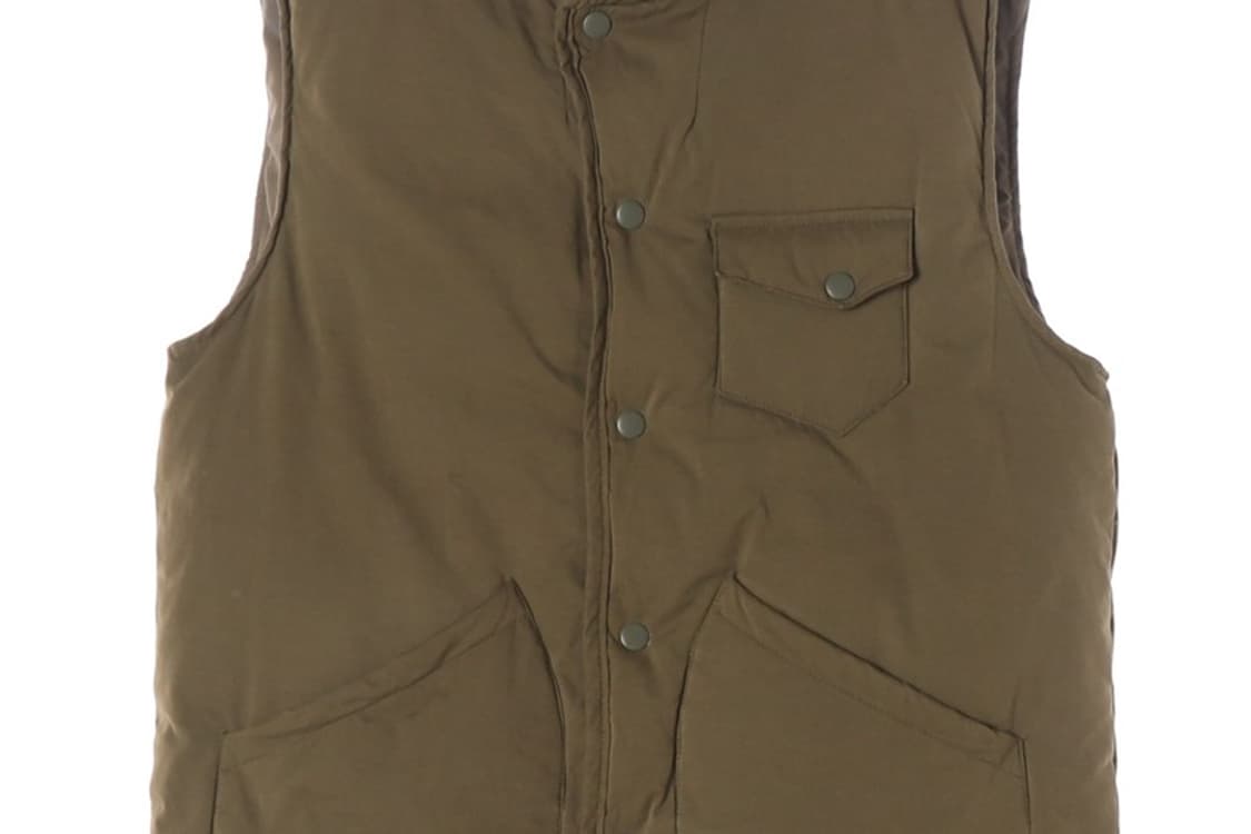 빈티지 스코틀랜드 패딩 베스트 카키 L 상품이미지4