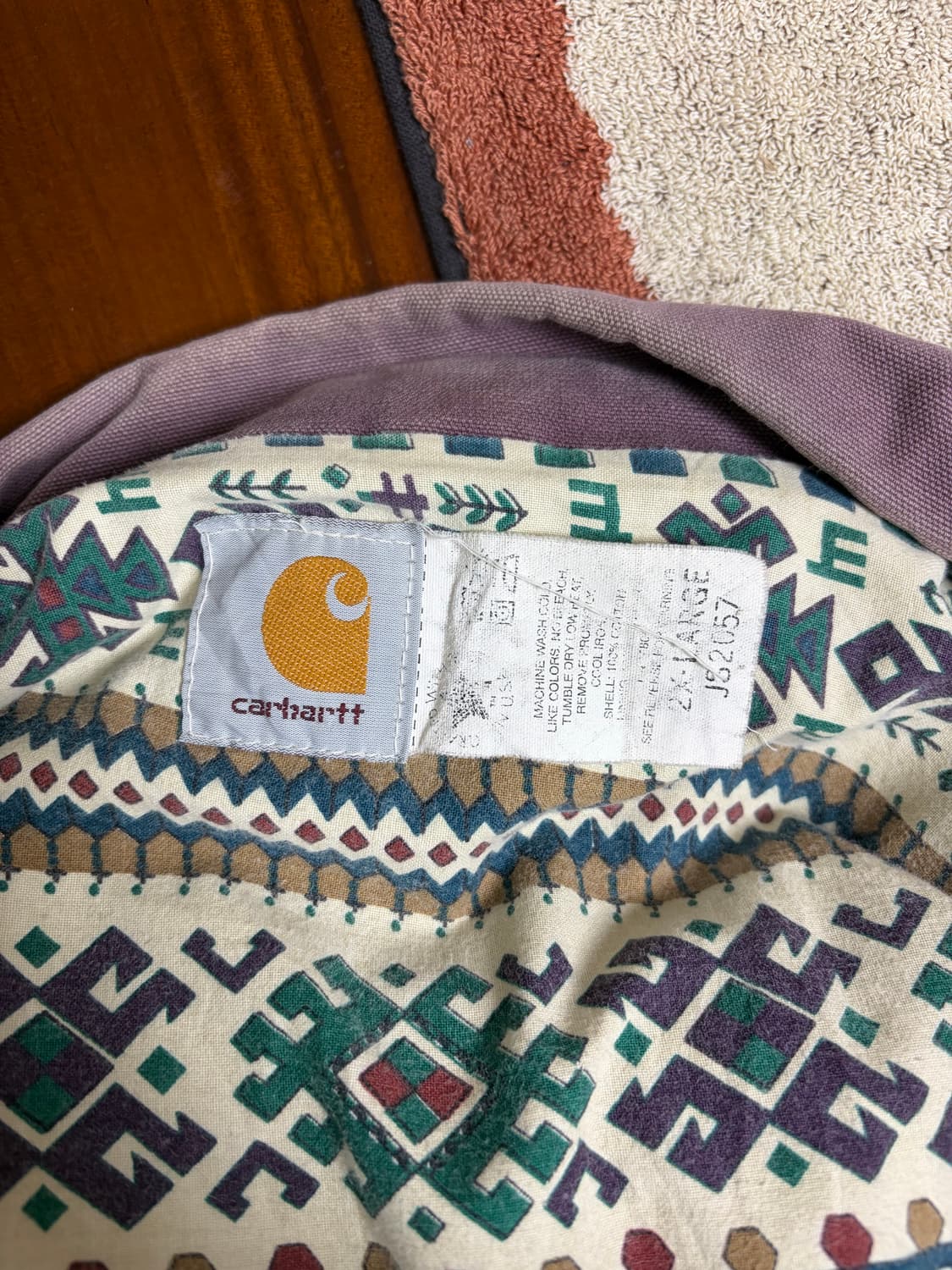 94s OG 칼하트 JS2057 Damson 웨스턴 자켓 2xl 상품이미지5