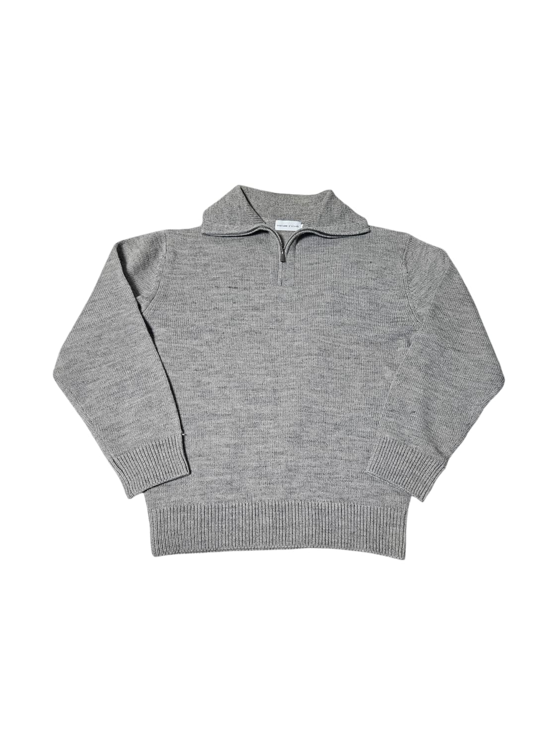 커스텀어클락 컨템포러리 하프 집업 니트 그레이 M 상품이미지1