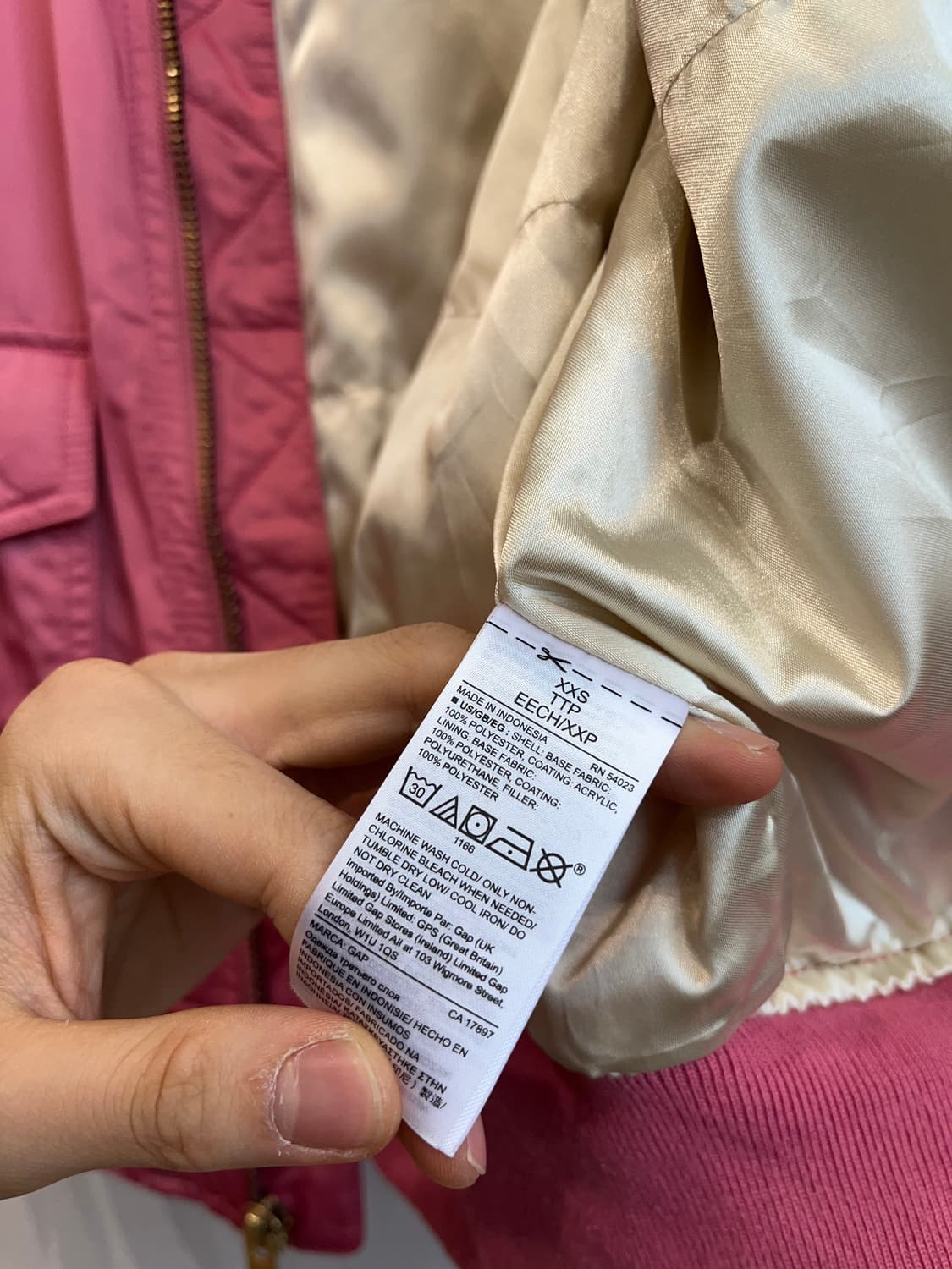 GAP 핑크 봄버자켓 상품이미지6