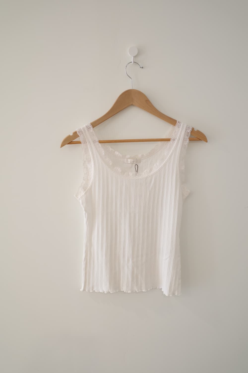 white lace sleeveless shirt  상품이미지4