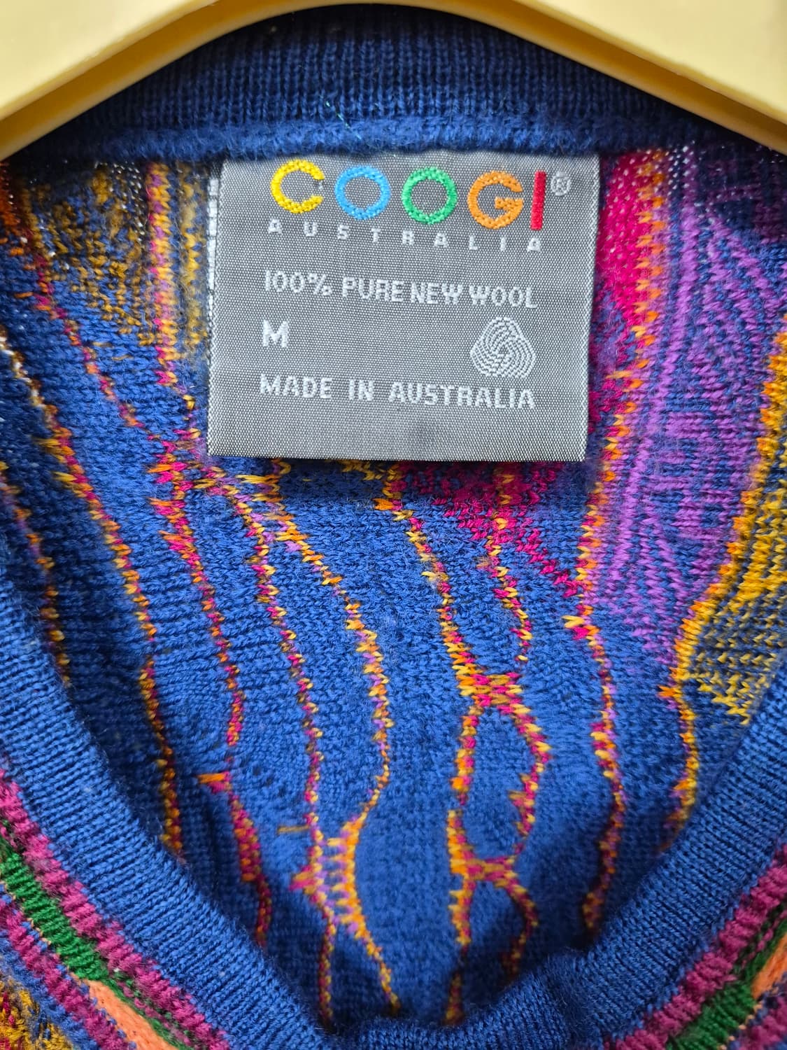 쿠지 COOGI 쿠기 멀티컬러 니트 가디건 M 상품이미지3