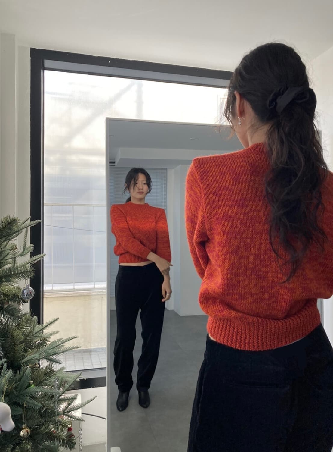 빈티지 크롭니트 에토스 얼바닉30 문달 상품이미지3