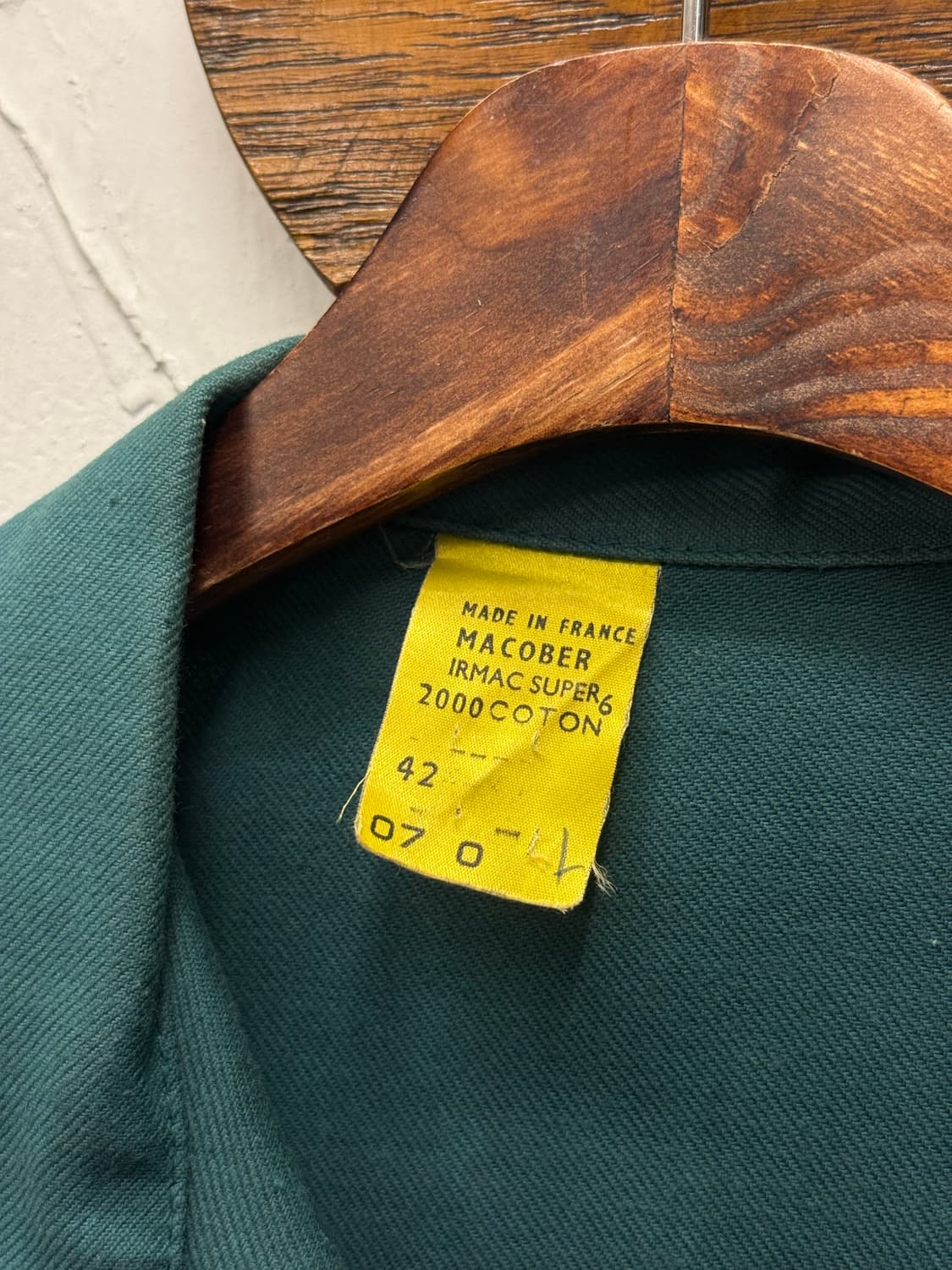 French Work Jacket Teal Green 상품이미지6