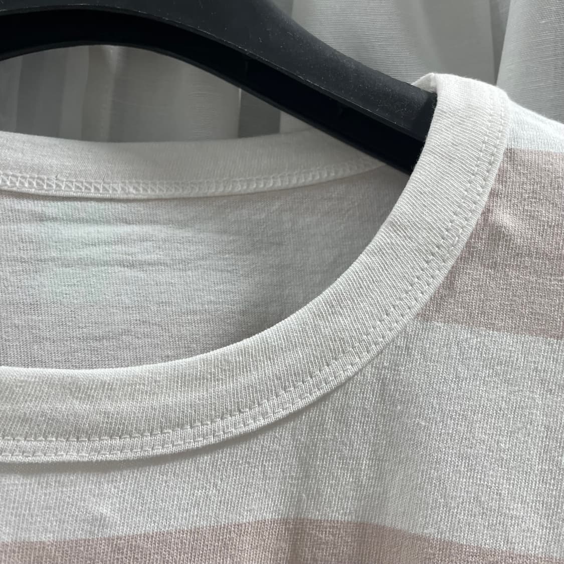 어텐션로우/ 오버핏 스트라이프 롱 슬리브 핑크/ 2 상품이미지3