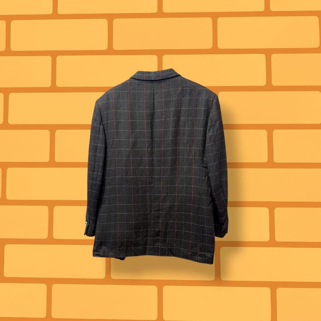 90s Nino Cerruti 체크 블레이저 자켓 (M) 상품이미지4