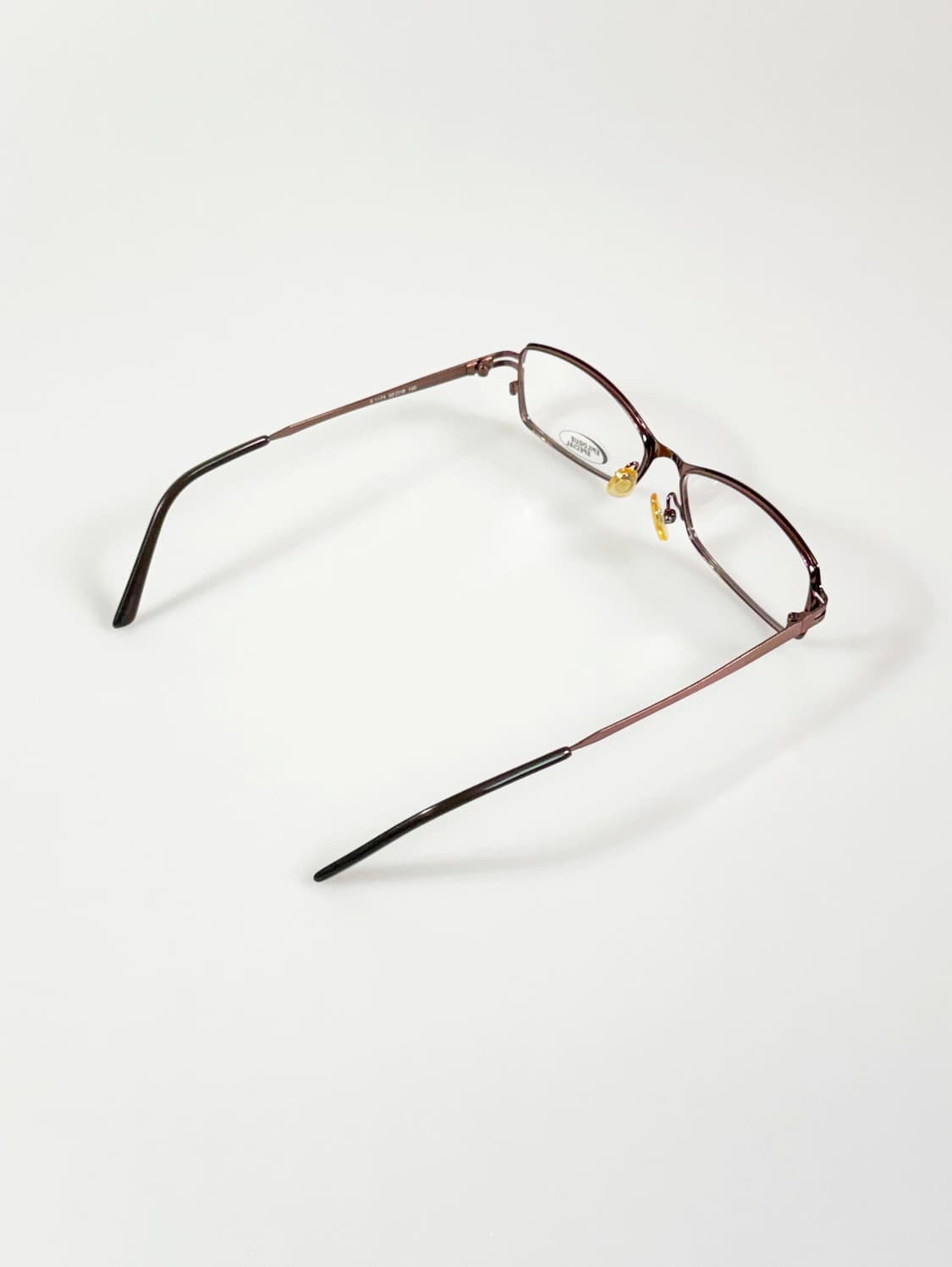 EPILOGUE 브라운 슬림 스퀘어 메탈 빈티지 안경 상품이미지4