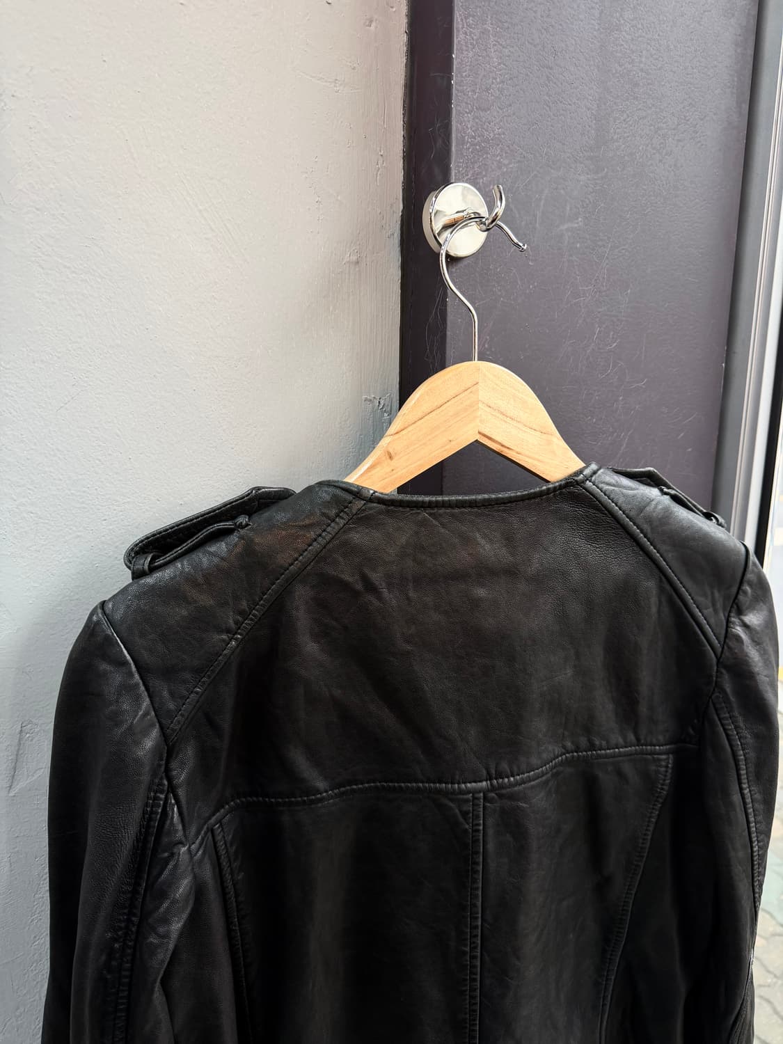 38/ 이자벨마랑 램스킨 라이더 레더 자켓 상품이미지6