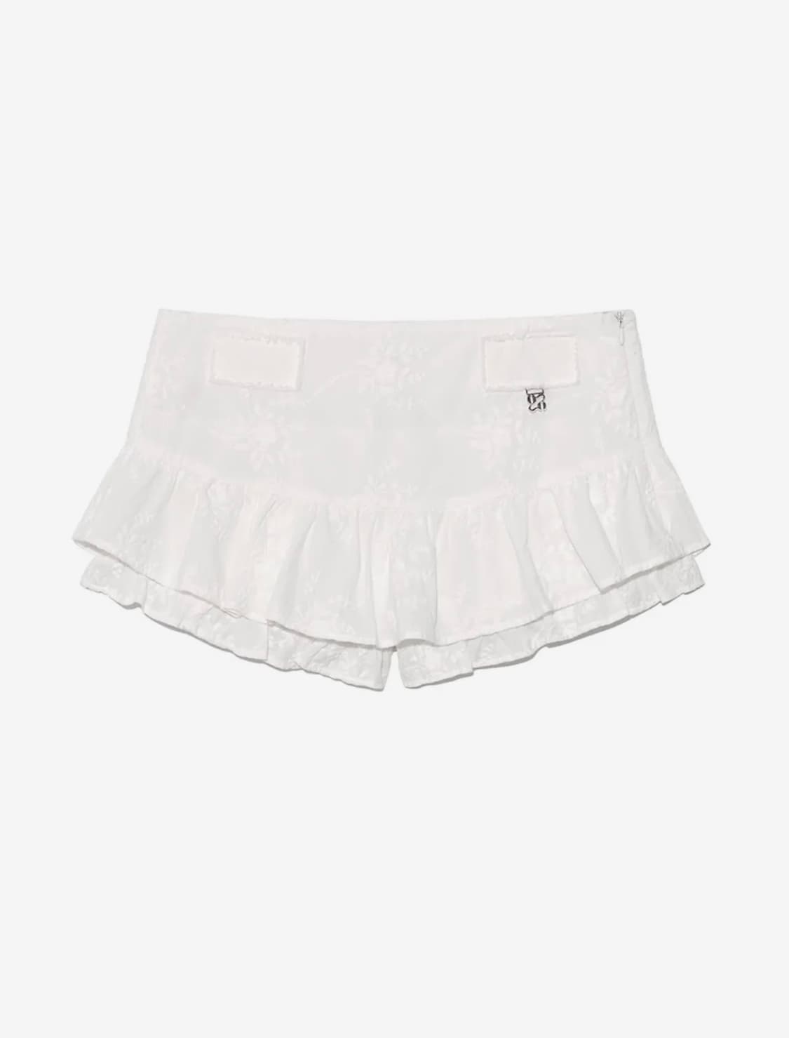 GLOWNY/ RODEO MICRO MINI SKIRT_White 상품이미지4