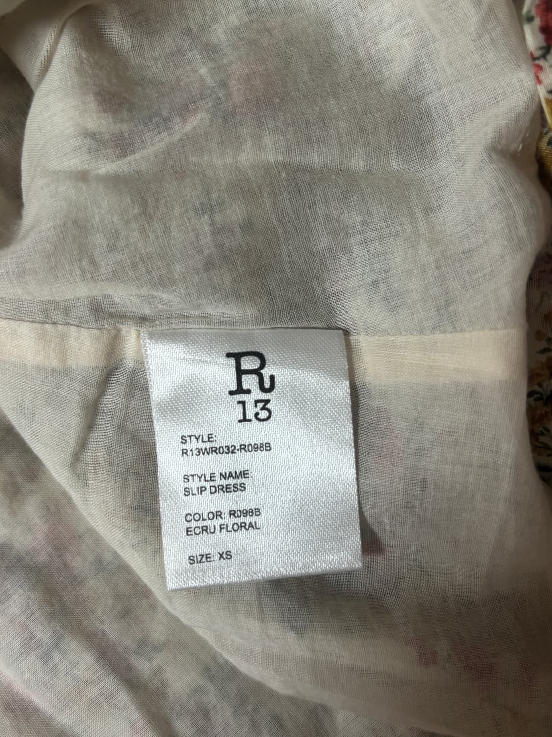 R13 플로럴 코튼 롱 원피스 상품이미지6