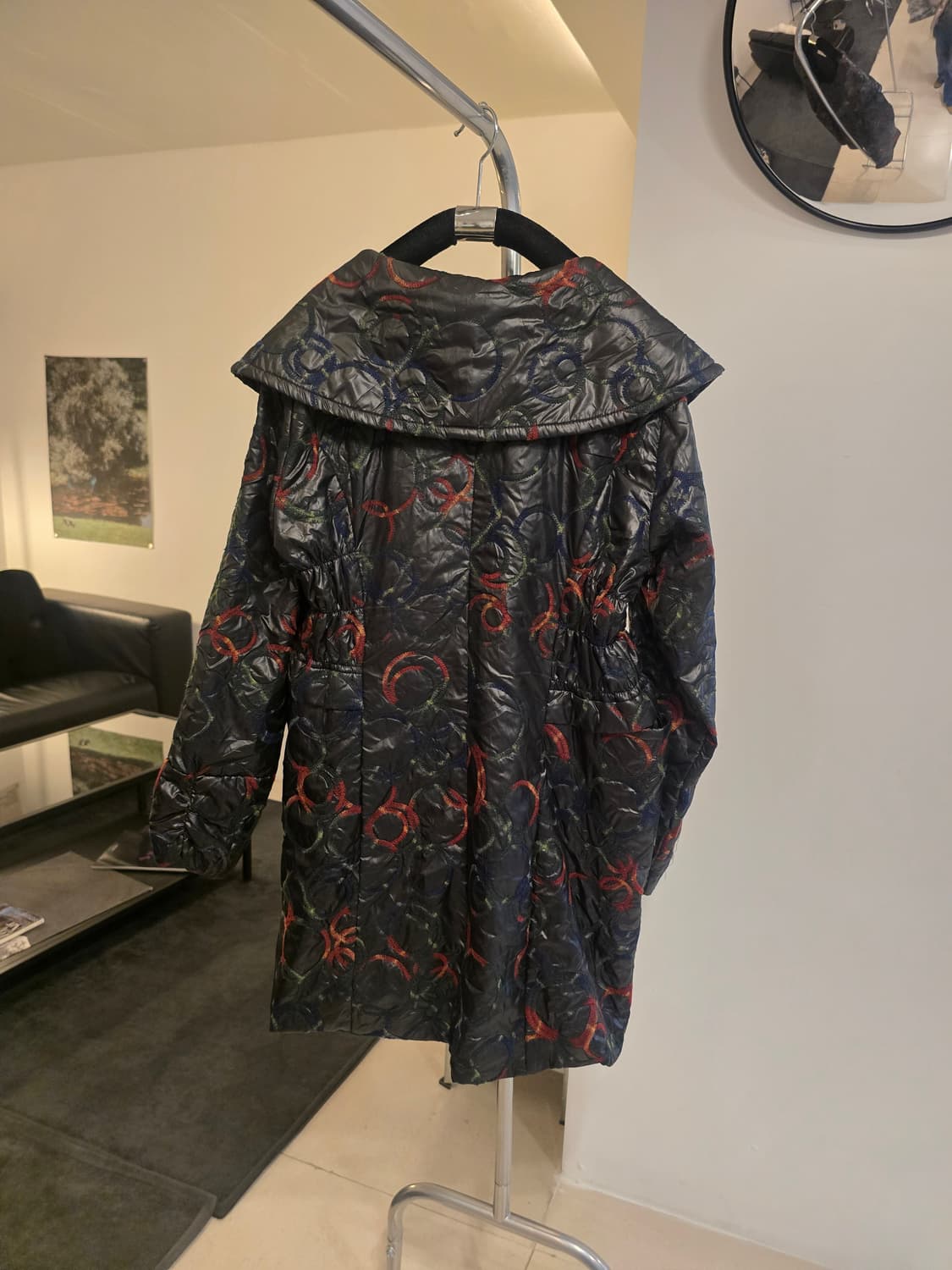 케이프코트 카키  퀼팅 자켓 상품이미지3