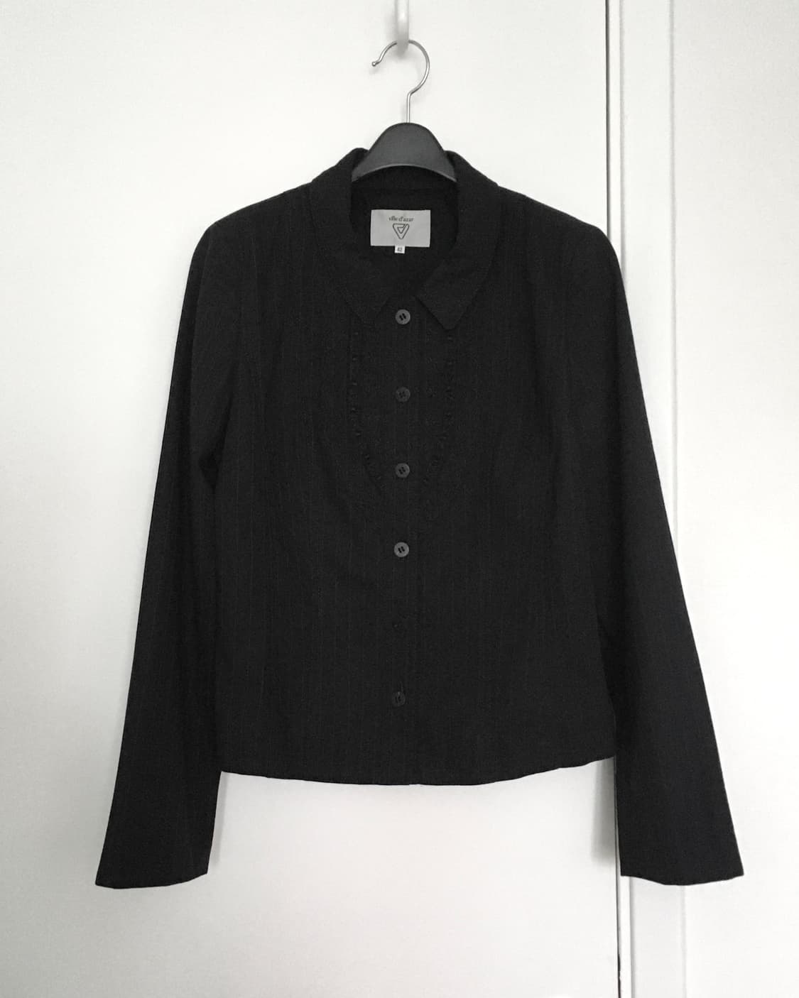 Ville d'azur Stripe Lace Shirt 상품이미지1