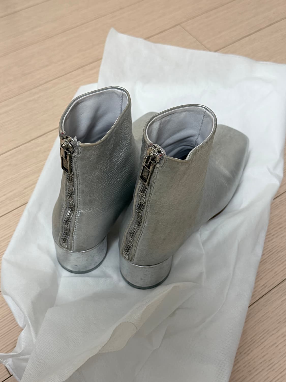 mm6 메종 마르지엘라 실버 부츠 상품이미지3