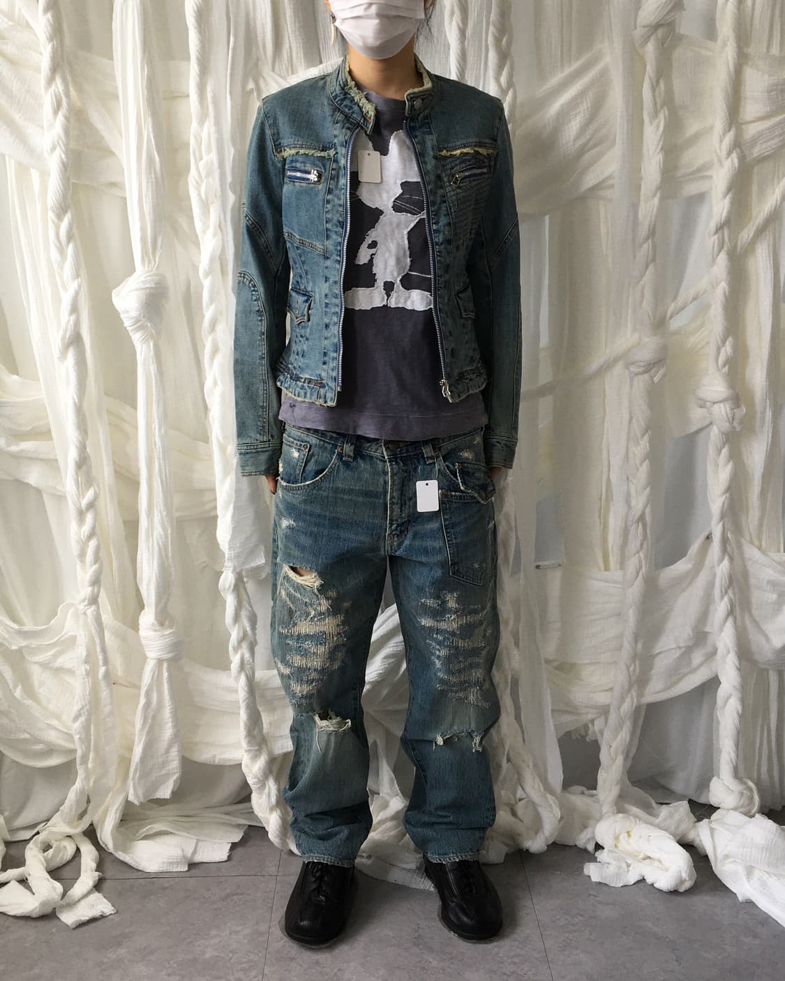 Damage point denim pants 상품이미지9