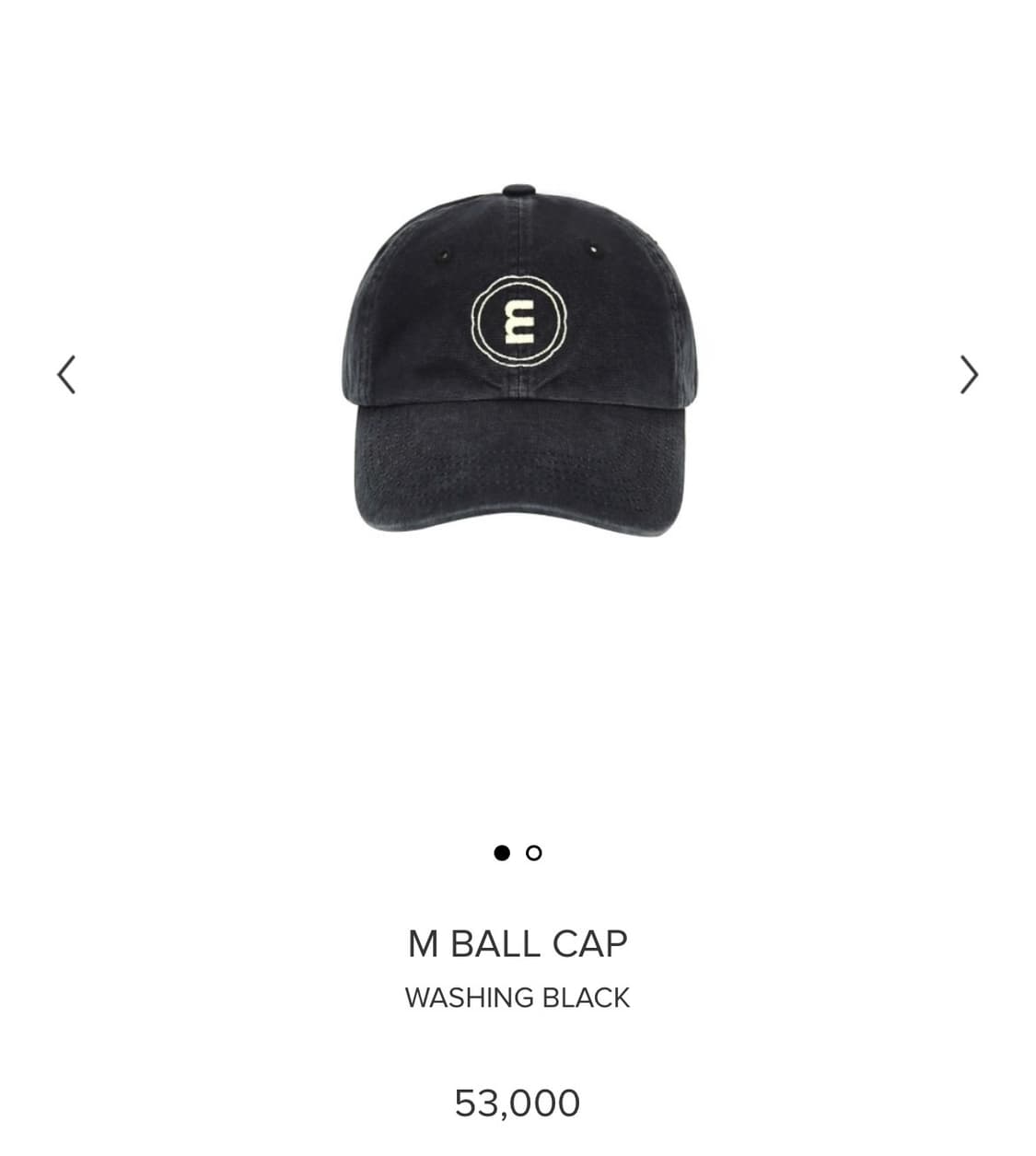 미닛뮤트 모자 볼캡 블랙 정품 상품이미지1