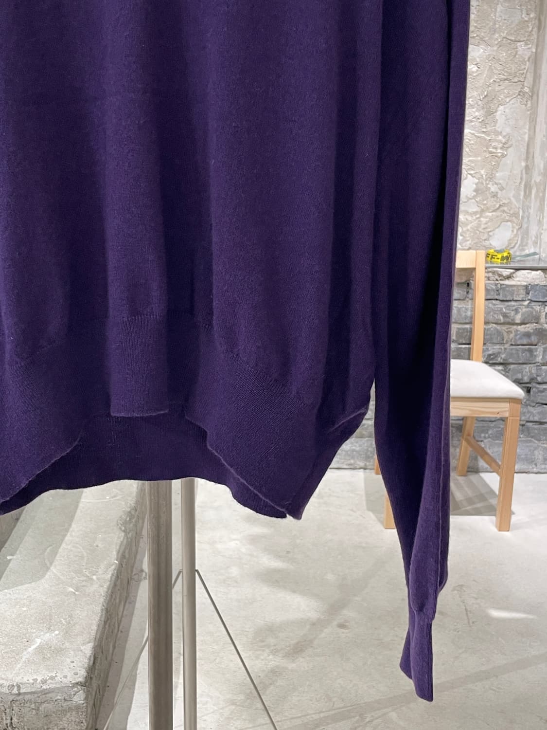 질샌더 퍼플 베이직 캐시미어 니트 상품이미지5