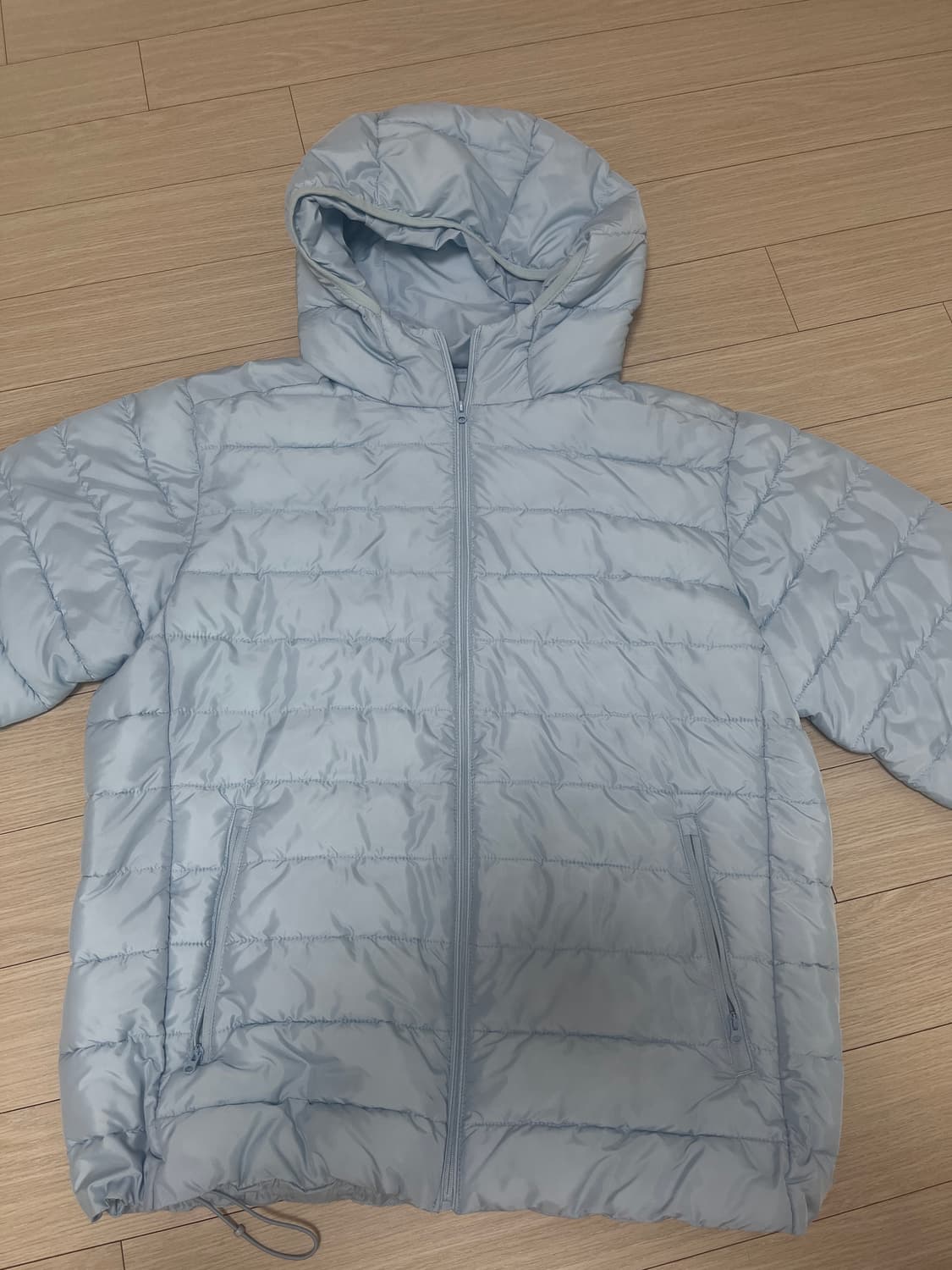 스파오 경량 패딩 스카이블루 L 상품이미지2