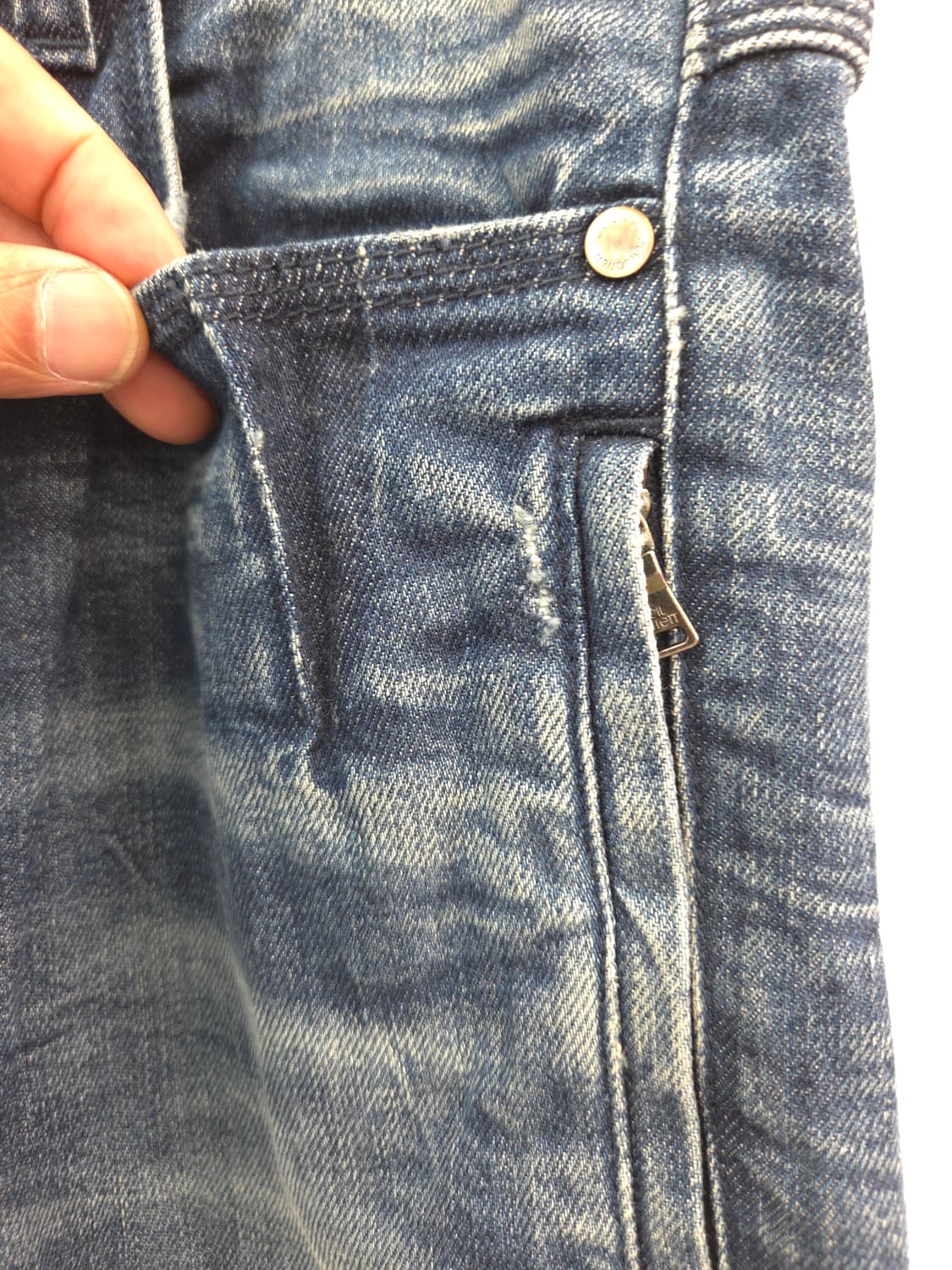 29 닐바렛 바이커진 데님 스키니핏 청바지 상품이미지2