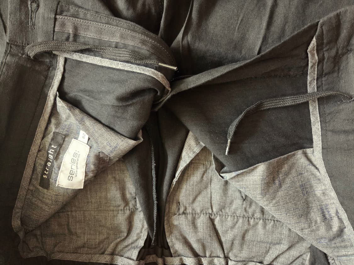 Series 시리즈 린넨혼방 슬랙스 블랙 32 상품이미지3