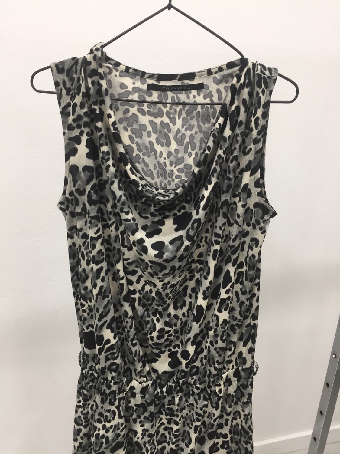 Leopard drape one-piece   상품이미지2