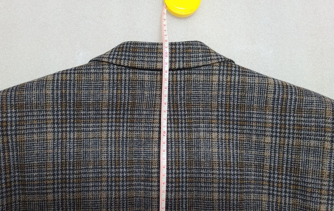 Falabella 체크 블레이저 투버튼 그레이-연브라운 L-XL 상품이미지8