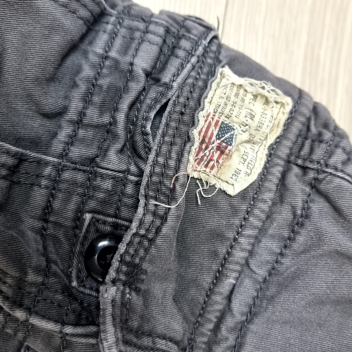폴로진스 차콜 카고 반바지 데님 반바지(34) 상품이미지2
