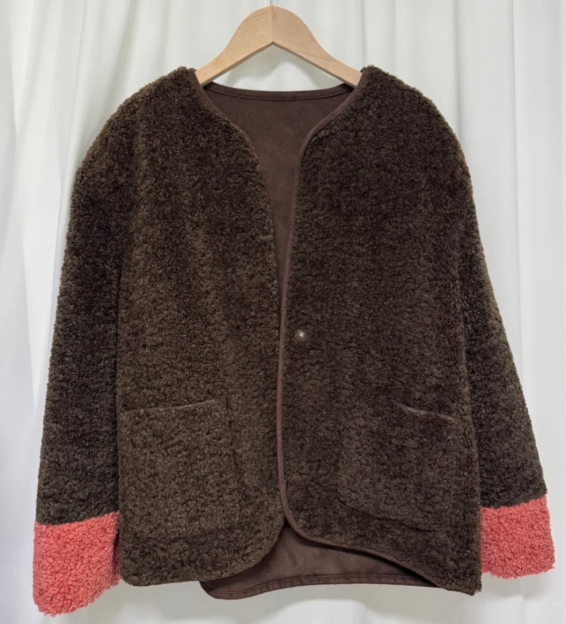 NICE CLAUP 뽀글이 양털 자켓 상품이미지1