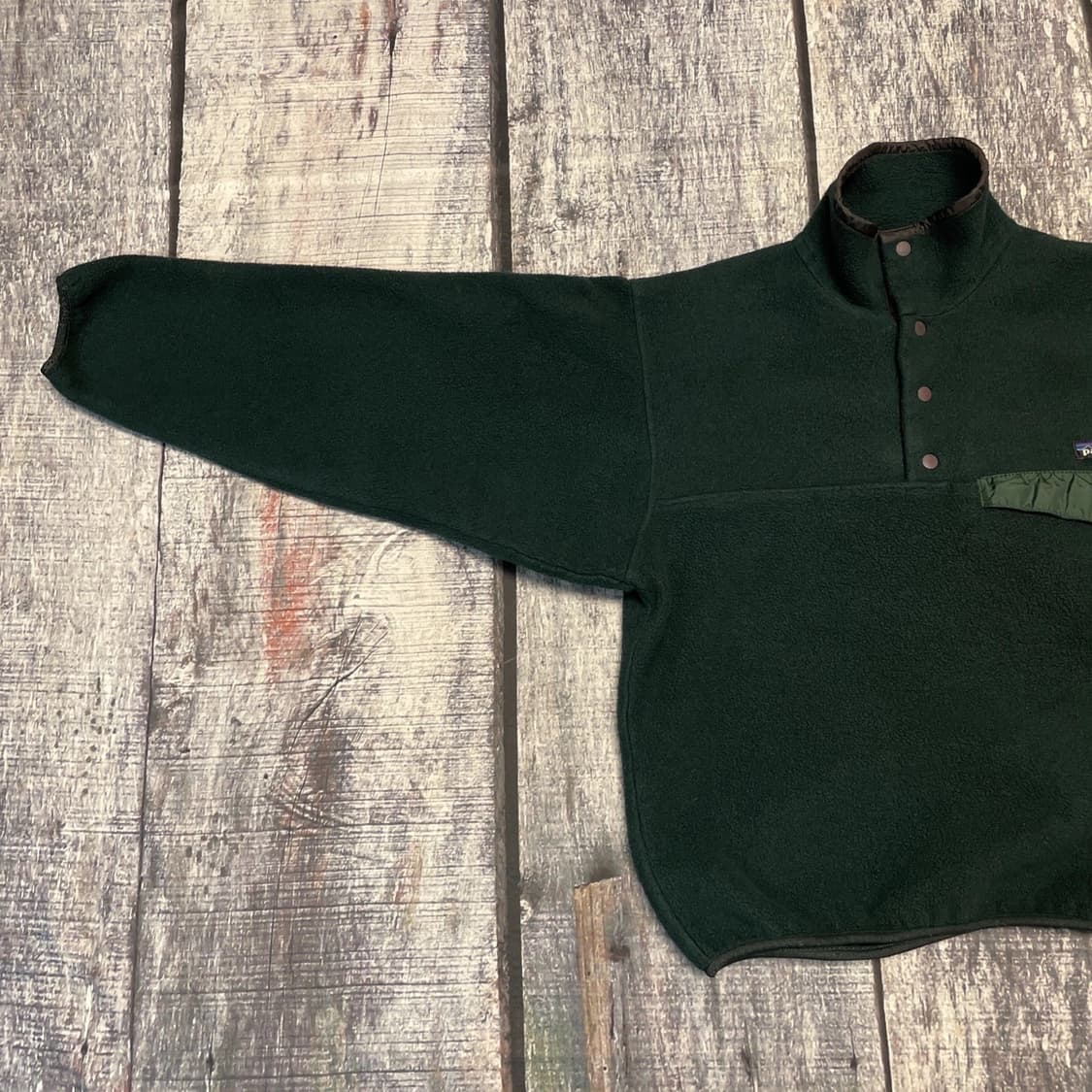 90s 파타고니아 신칠라 맨즈 XS 딥그린 상품이미지6