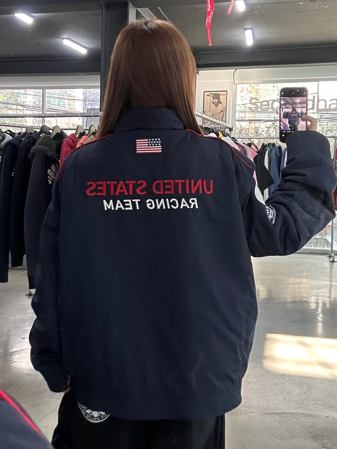 폴로랄프로렌 US 빅포니 넥버튼 레이싱 투웨이점퍼2XL 상품이미지2