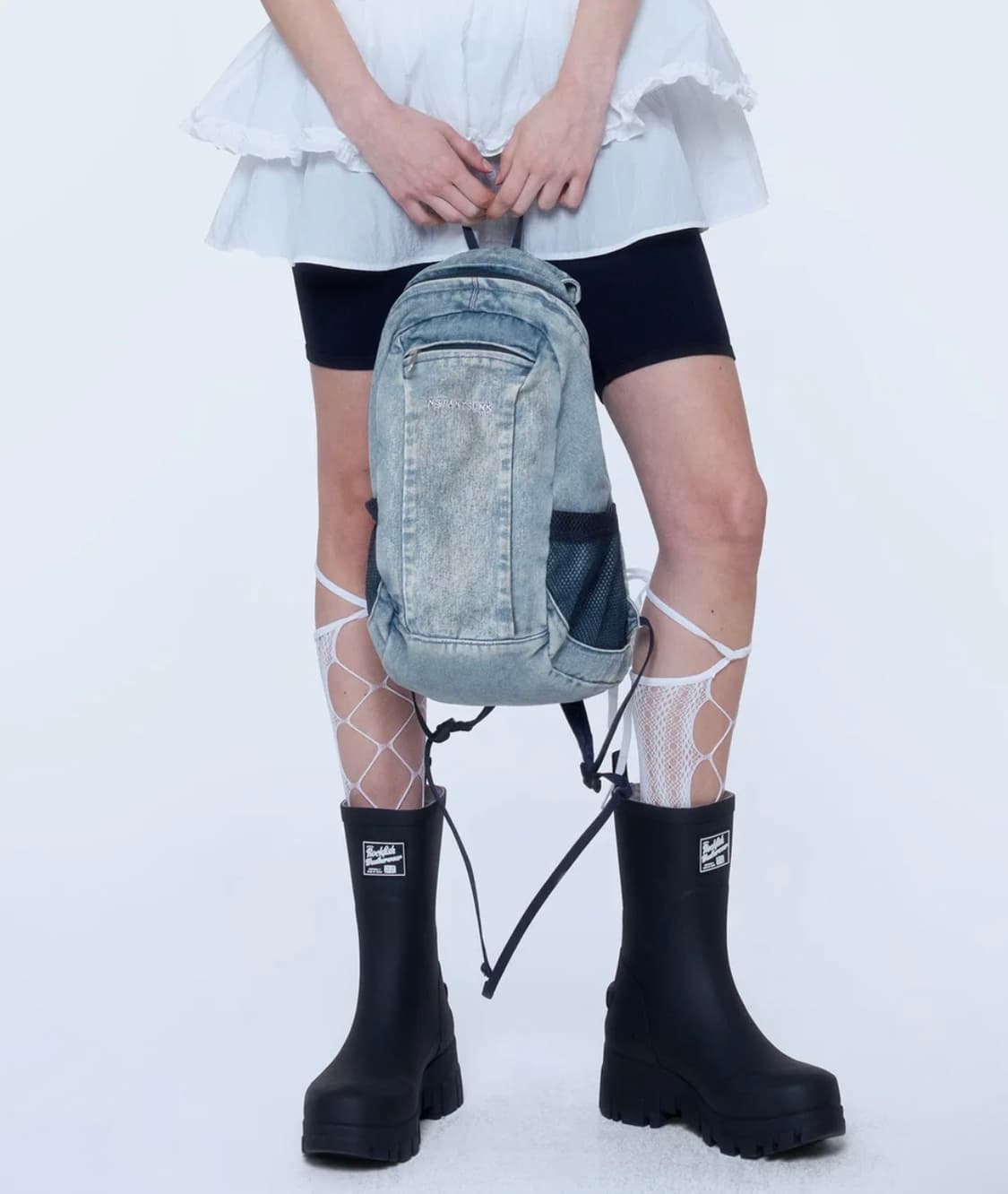 새상품) 인스턴트펑크 데님 티니 백팩 상품이미지1