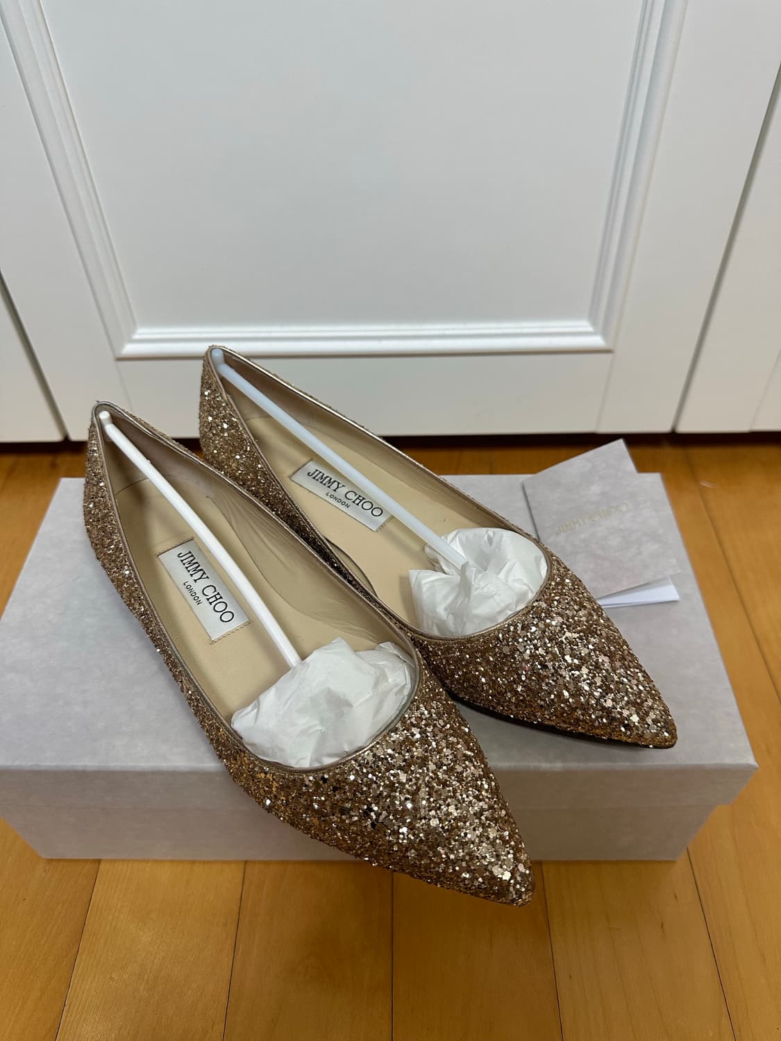 Jimmy Choo 지미추 글리터 플랫 알리나 37 상품이미지1