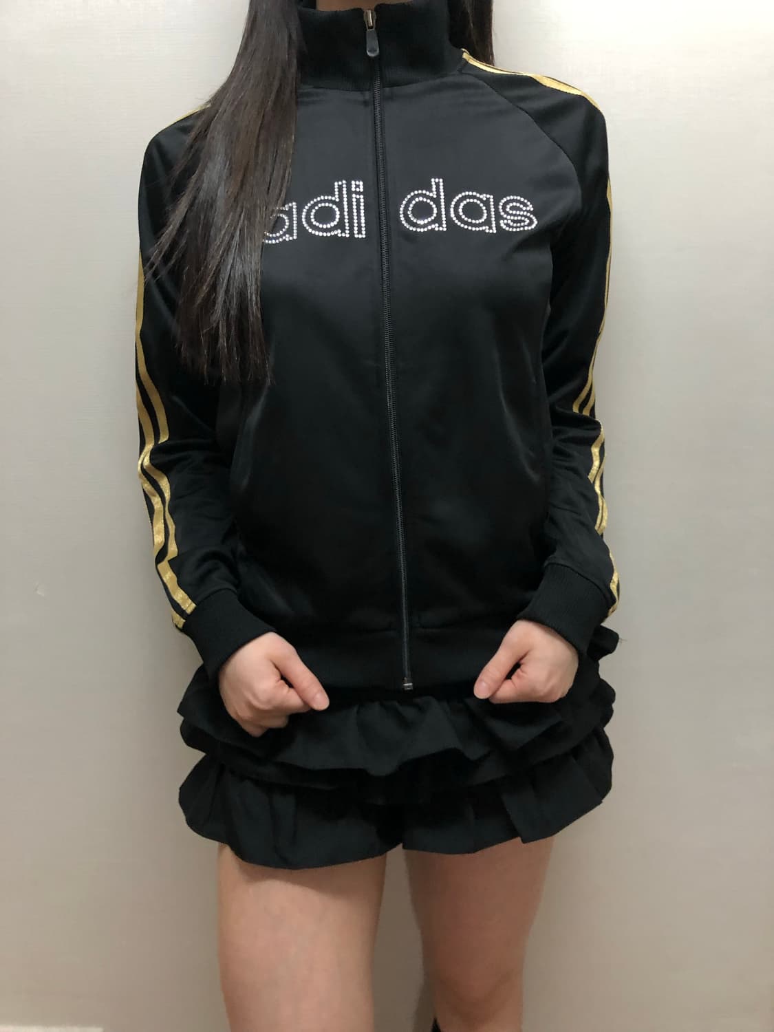 빈티지 블랙 아디다스 큐빅 져지 상품이미지3