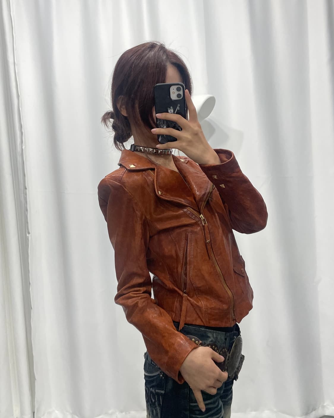 🎸브라운 레더 자켓🎸 상품이미지3