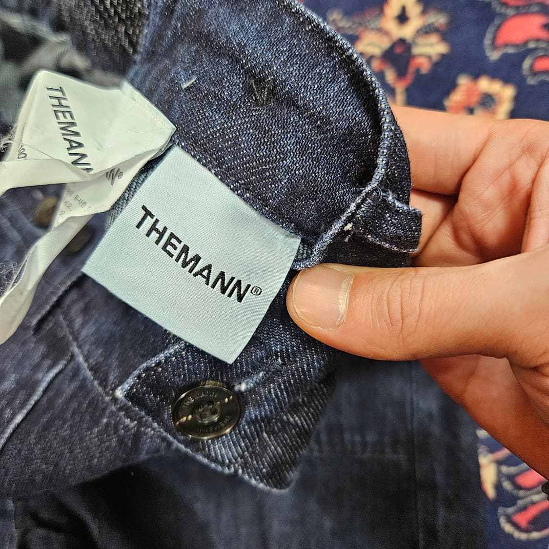 더만(THEMANN) 핀턱 뒷 밴딩 와이드 팬츠 50size 상품이미지8