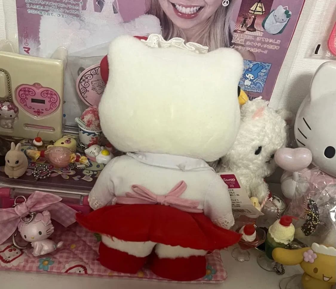 고전 레어 웨이트리스 한정판 키티 인형 산리오 메이드 노바라 빈티지 키티 상품이미지2