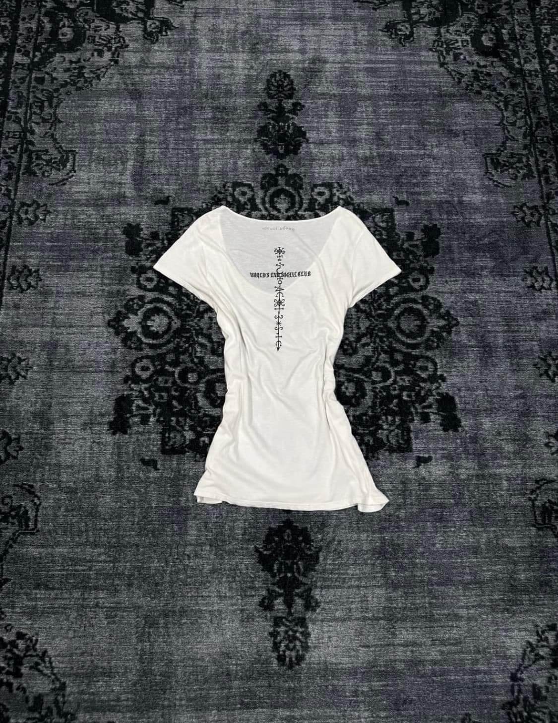 Kmrii x gunda 00s archive cross t shirts 상품이미지2