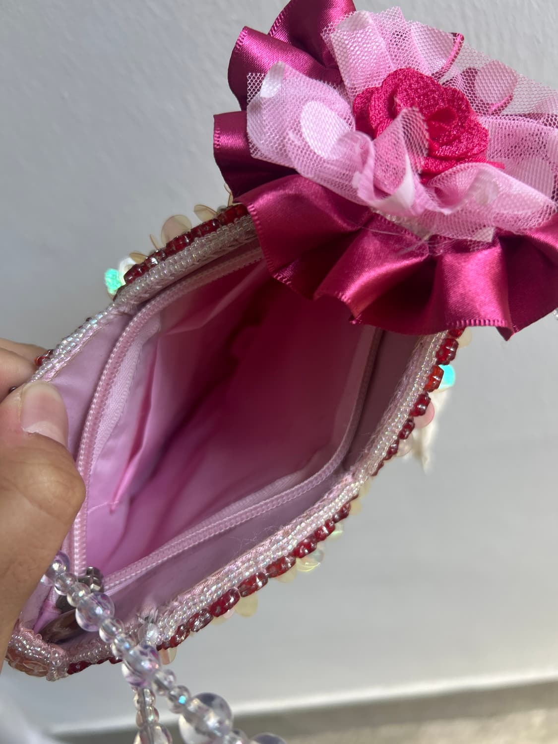 로제트 비즈가방 상품이미지7