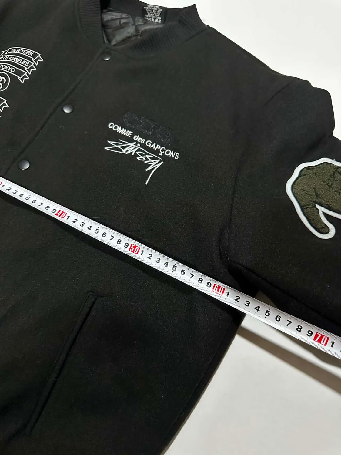 스투시 X CDG 콜라보 바시티 자켓 XL 상품이미지6