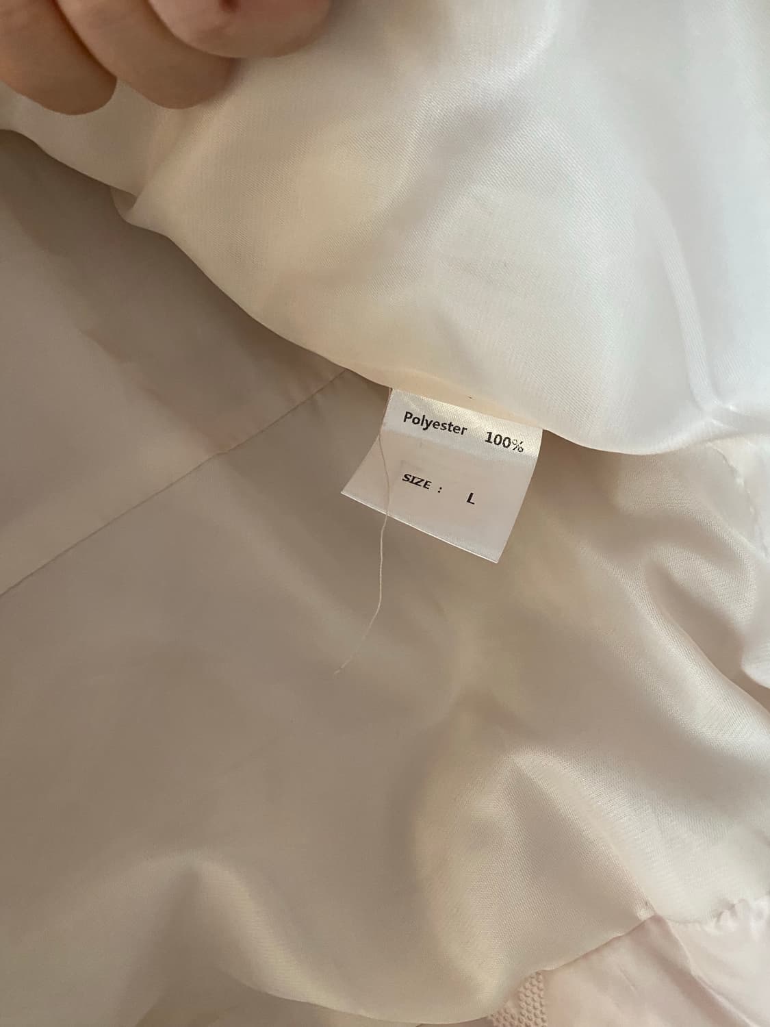 아이보리 누빔 경량패딩 상품이미지6