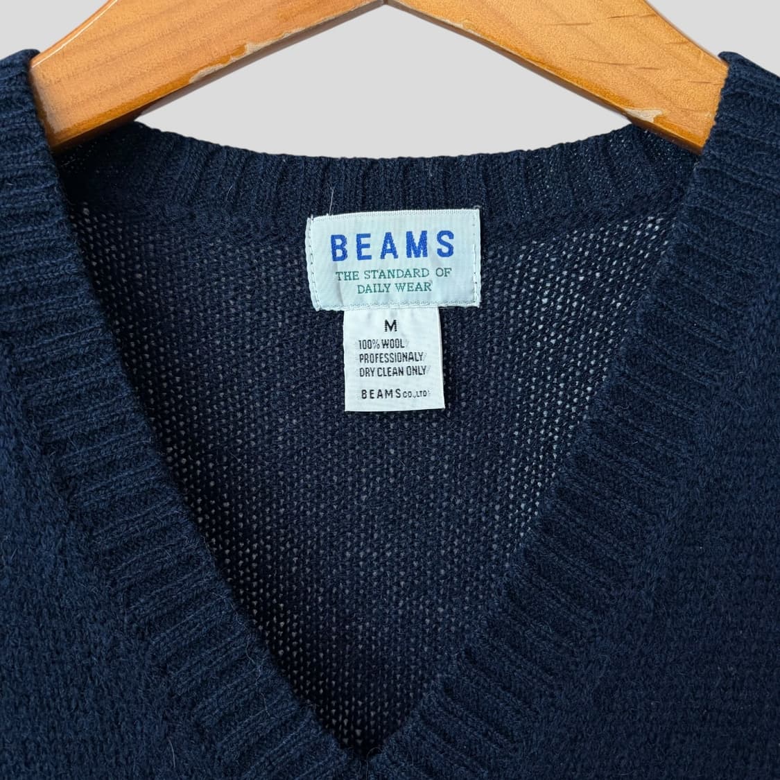 (M)Beams 빔즈 울 니트 베스트 상품이미지3