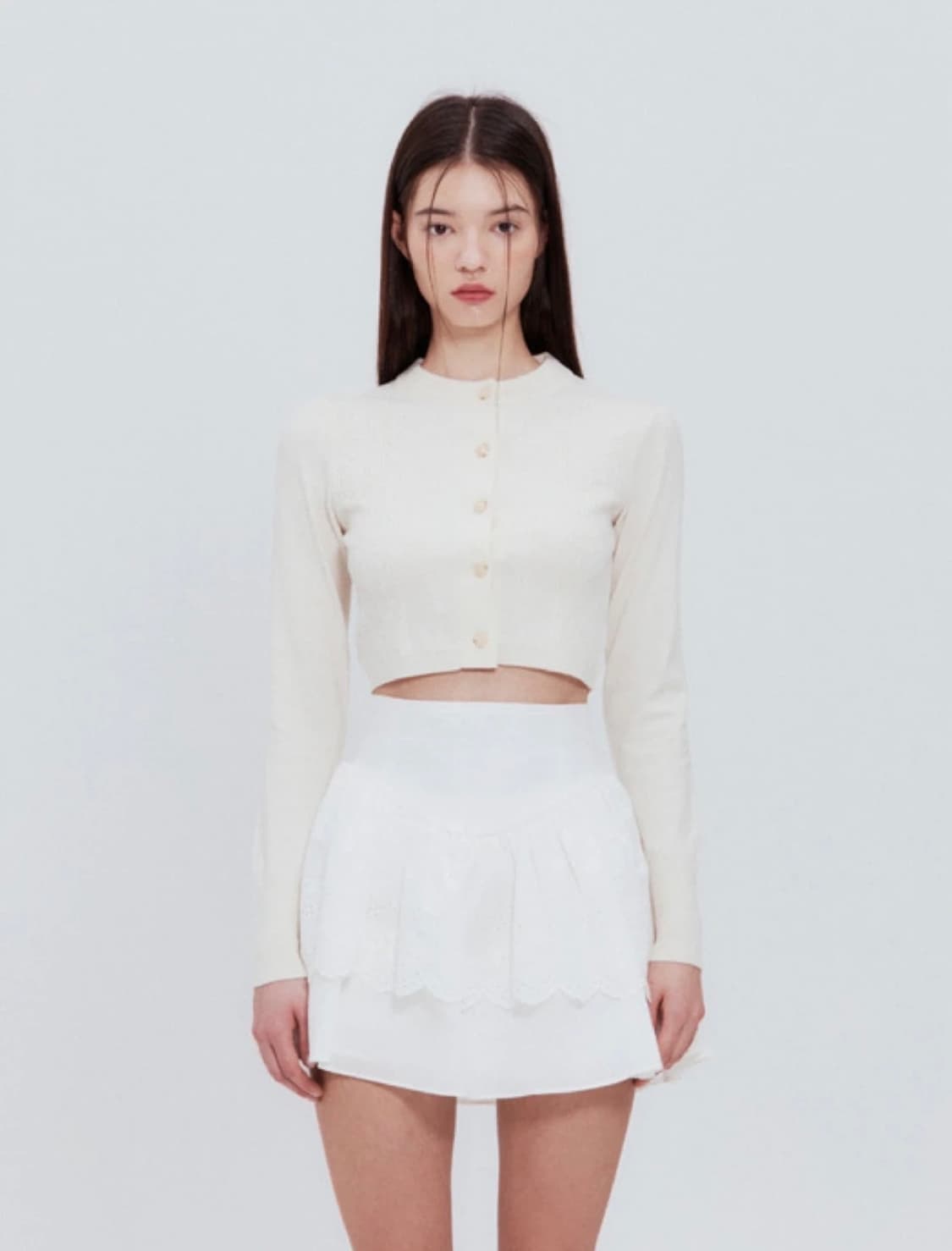 낫유어로즈 페일 가디건 아이보리 상품이미지1