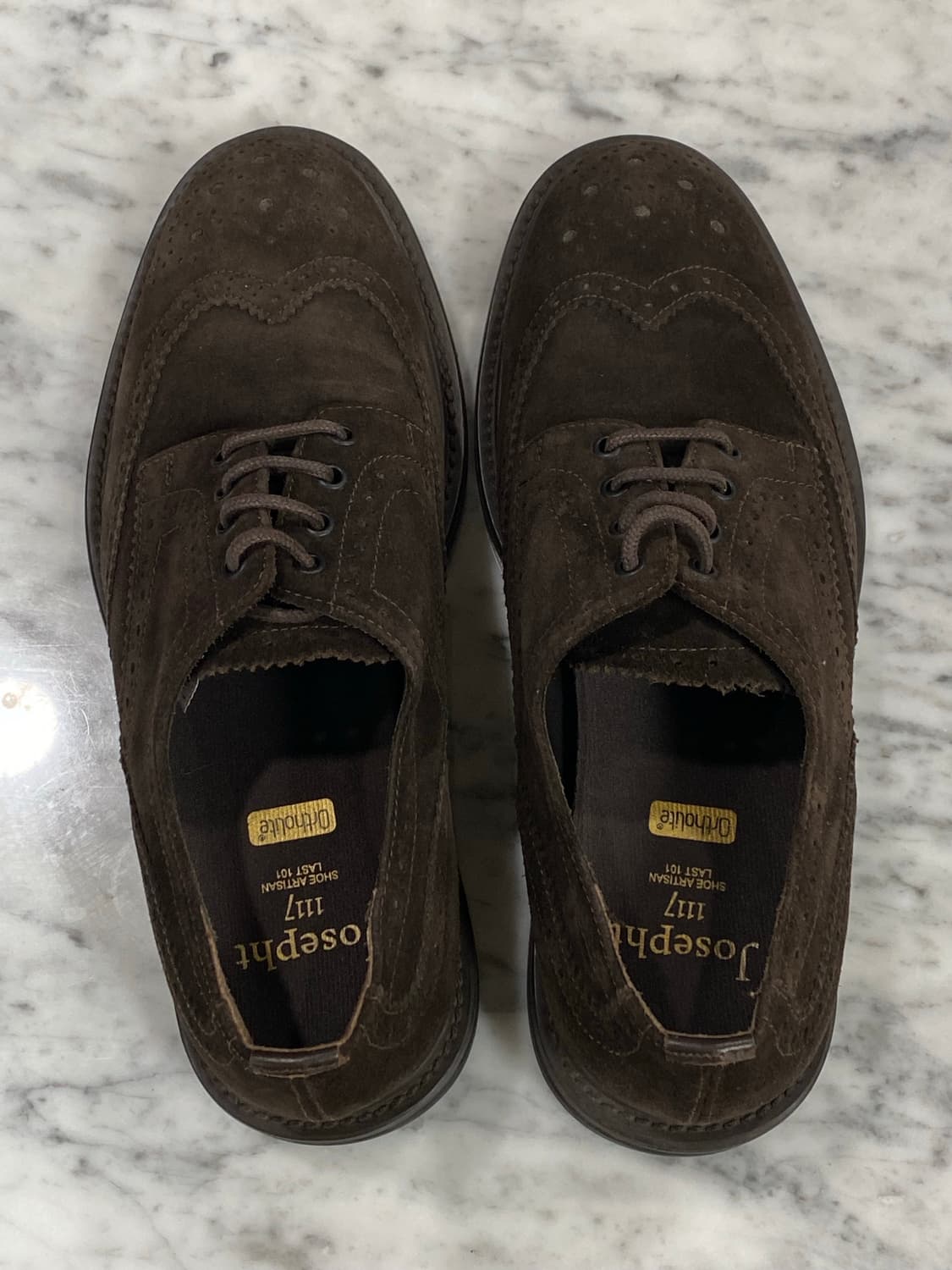 Josepht 조셉트 스웨이드 옥스포드 윙팁 구두 (비브람솔) 270 상품이미지4