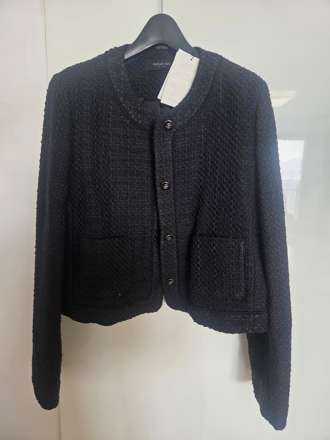 케네스레이디 트위드 포켓 숏 자켓 판매(택달린새제품) 상품이미지1