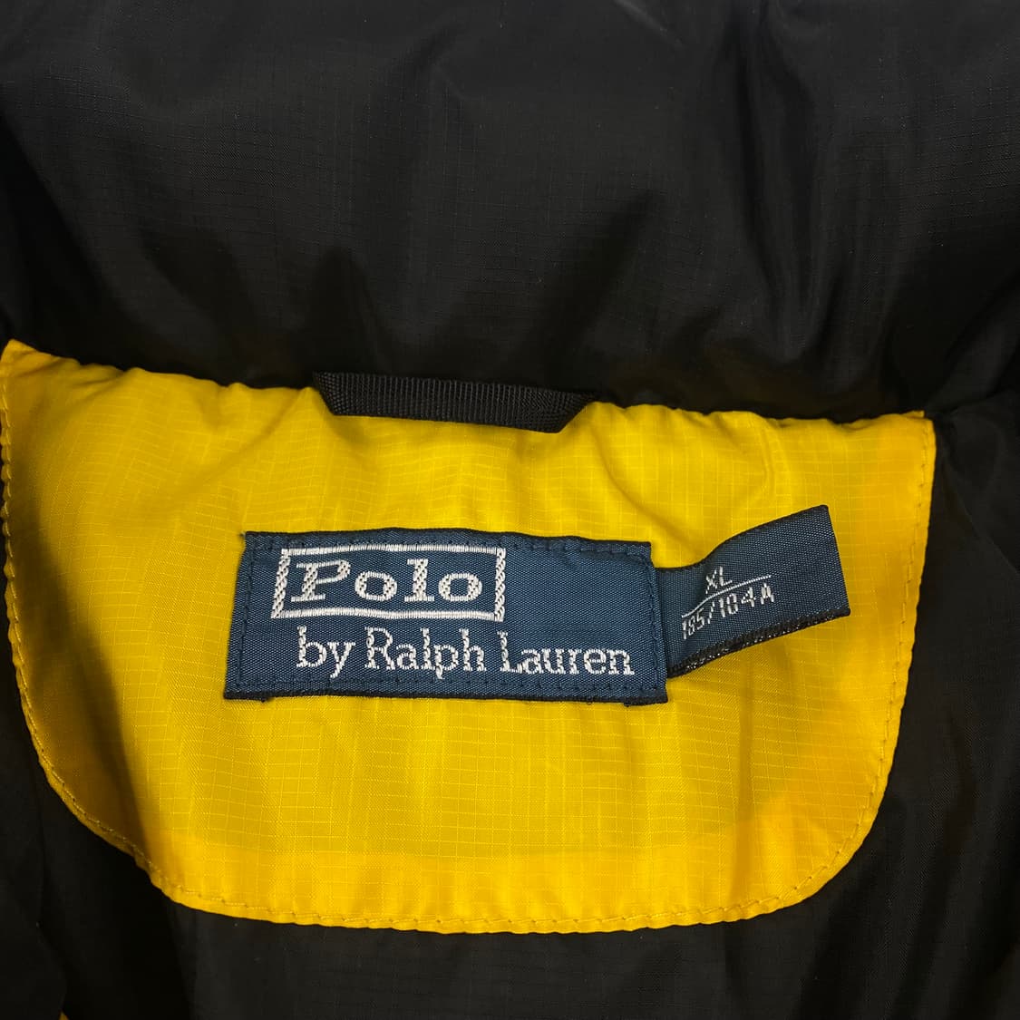 폴로 사이드라인 옐로우 배색 푸퍼 다운 숏 패딩 (105) 상품이미지6