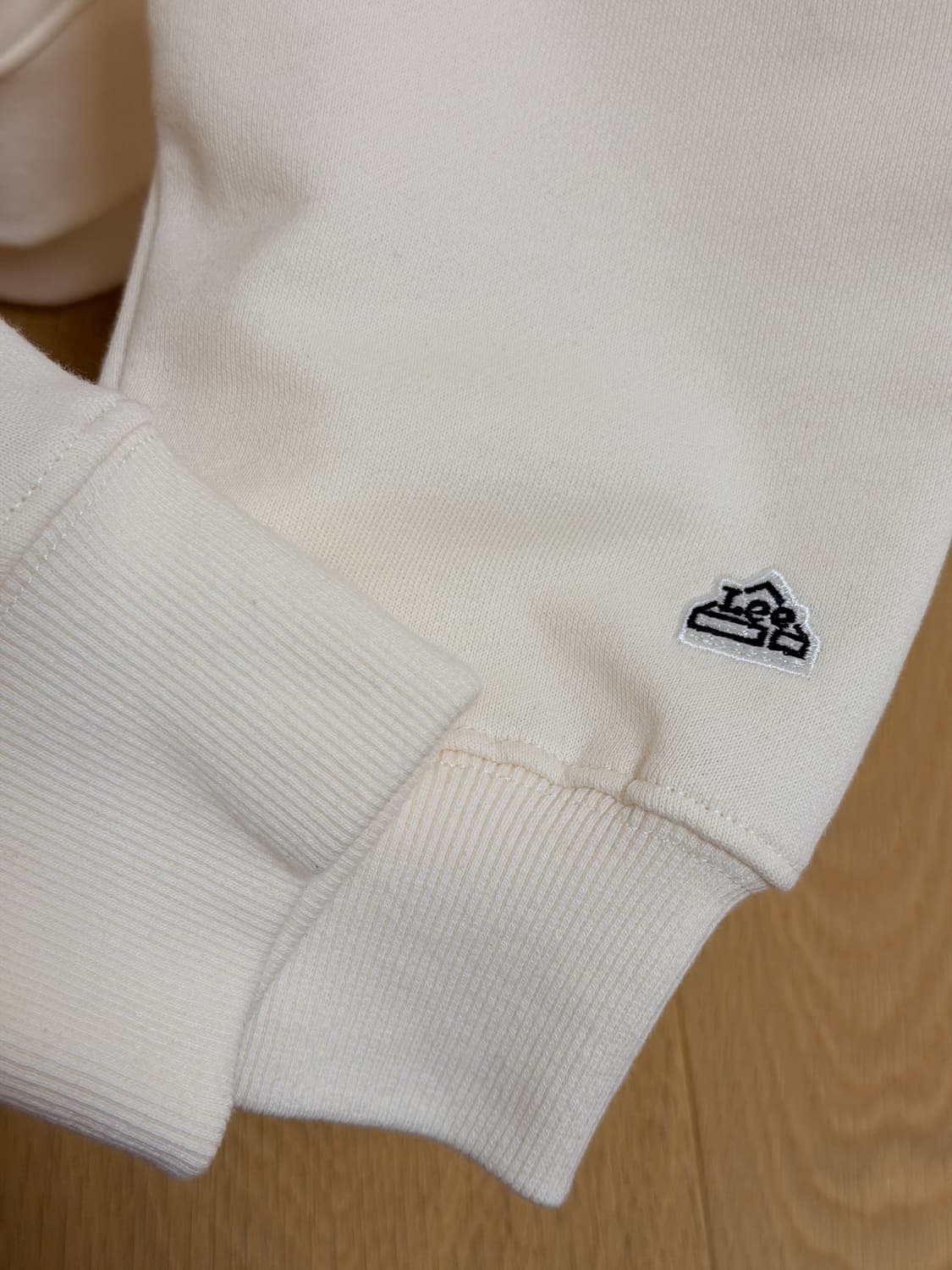 리(Lee) 베이지색(아이보리) 후드티 L사이즈 상품이미지3